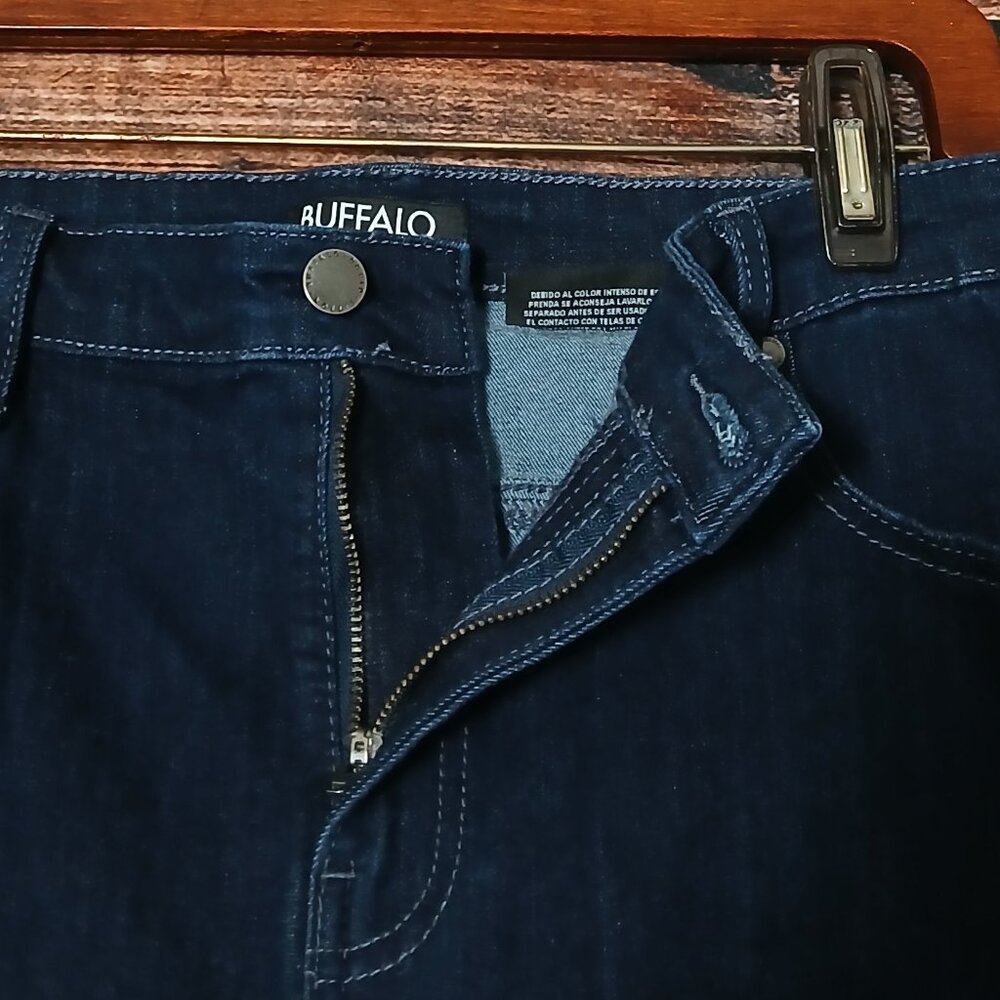 Buffalo David Bitton Jeans 12 32 Alyssa High Rise Straight Dark Wash Stretch - Picture 6 of 9